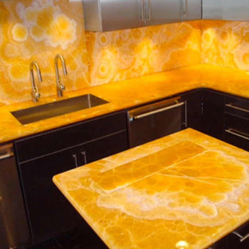 orange onyx slab
