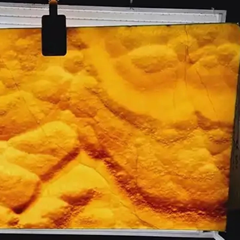 yellow onyx slab countertop