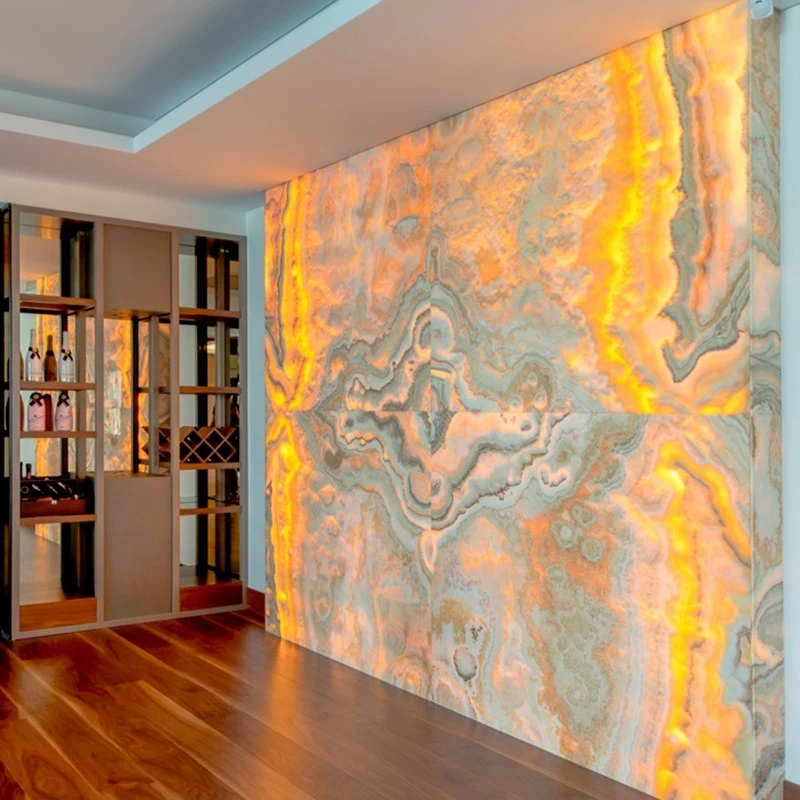 honey onyx slab countertops