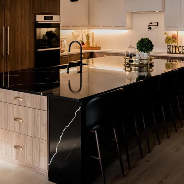 Black And White Quartz Stone Countertop