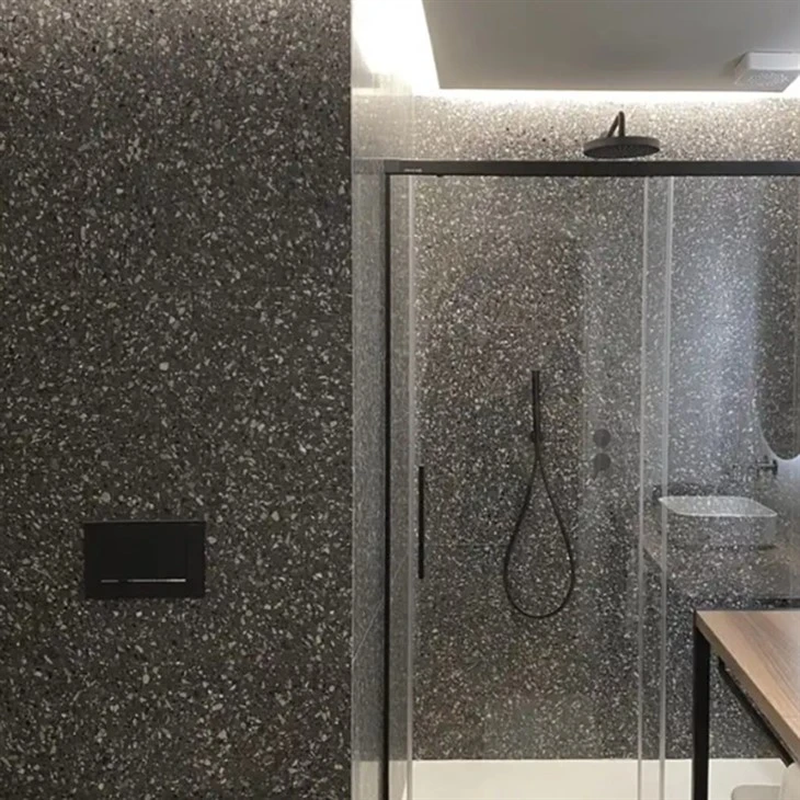 Black Terrazzo Slab Tiles For Bathroom Black Terrazzo Slab Tiles For Bathroom