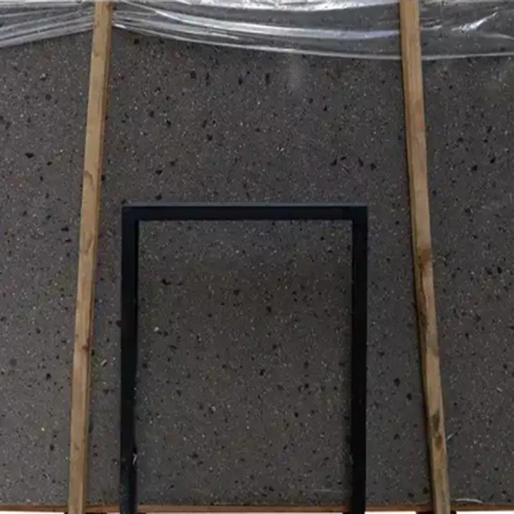 Black Terrazzo Slab Tiles For Bathroom