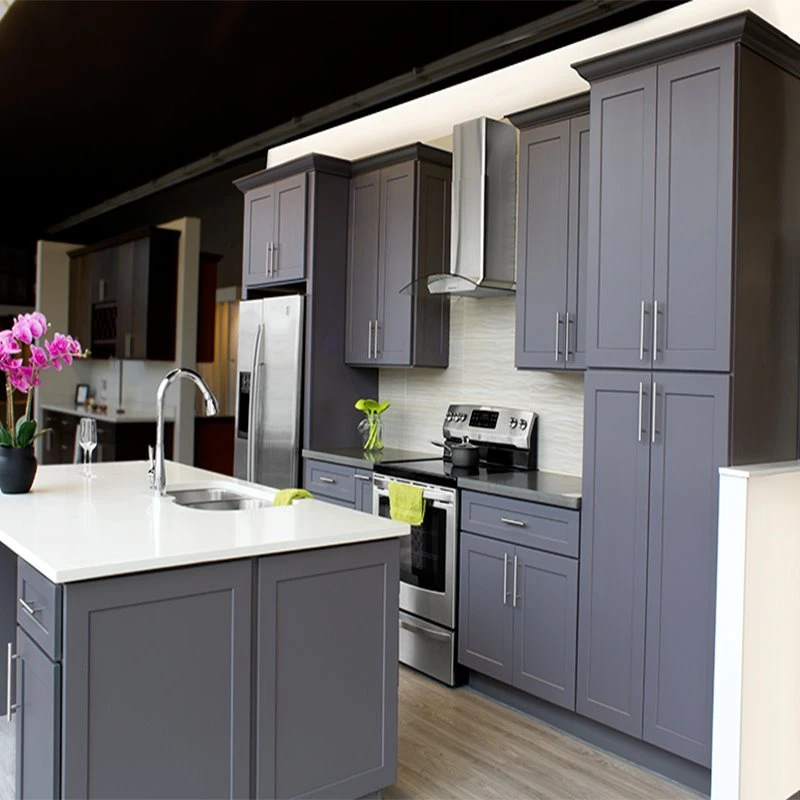 Grey and White Shaker Kitchen