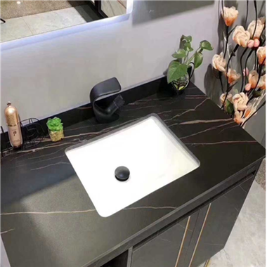 Black Sinterred Stone Vanity Top Countertop