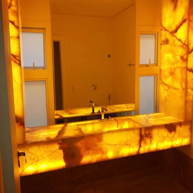Yellow Onyx Slab Countertop