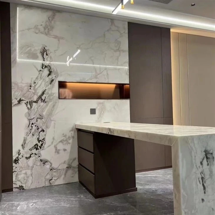 Arbescato Silver Background Wall