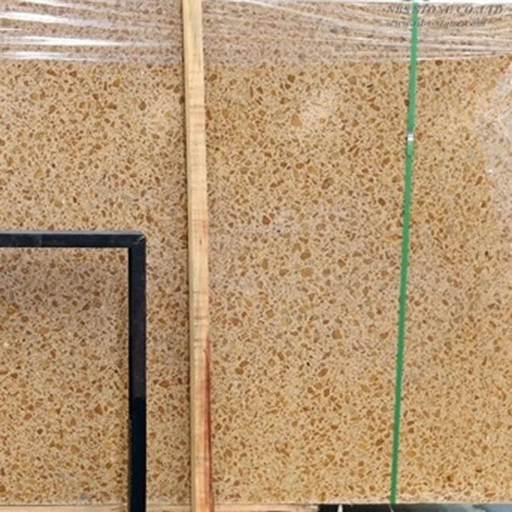 Golden Terrazzo Slab