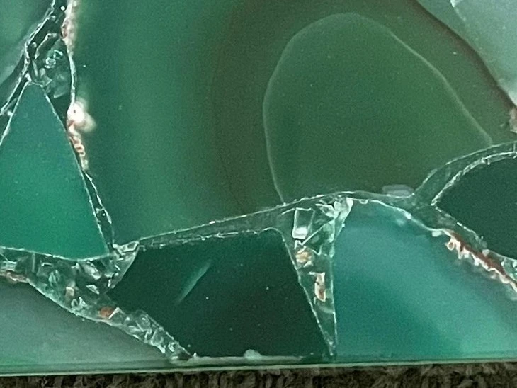 Green Agate Glass Composite Board