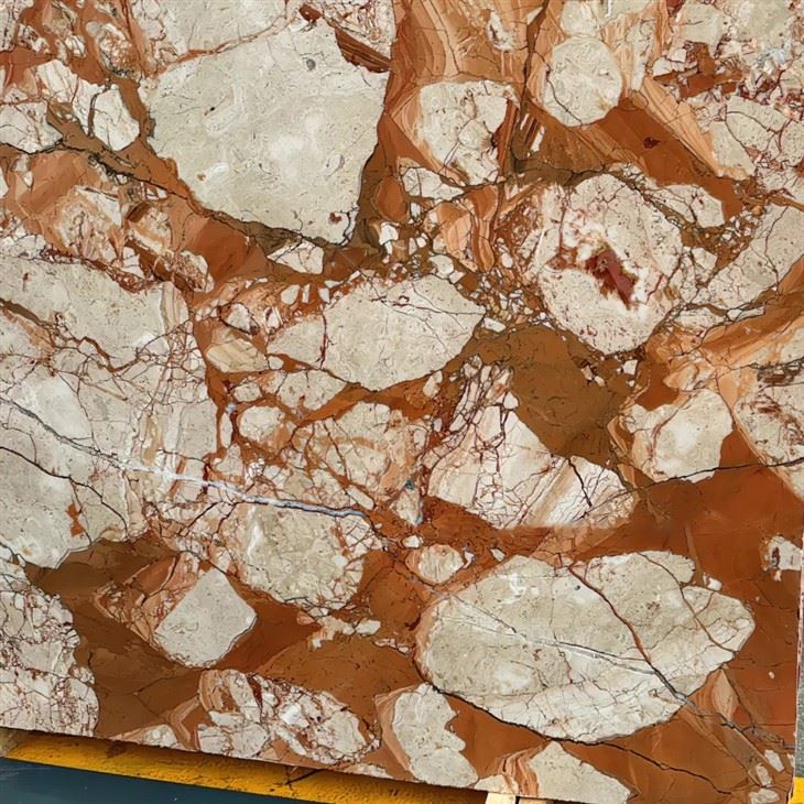 Multidimensional Orange Pink Marble