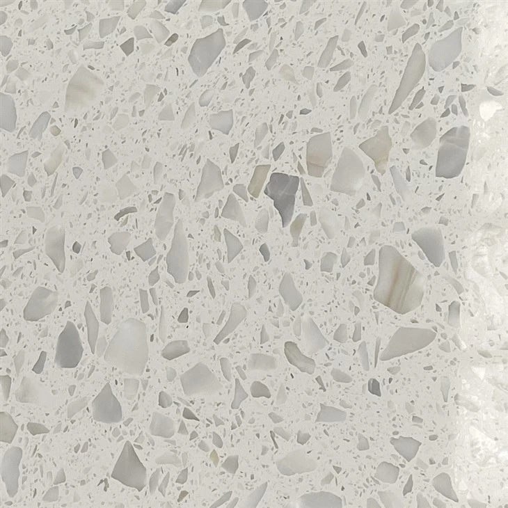 White Terrazzo Composite Aluminum Honeycomb Countertop