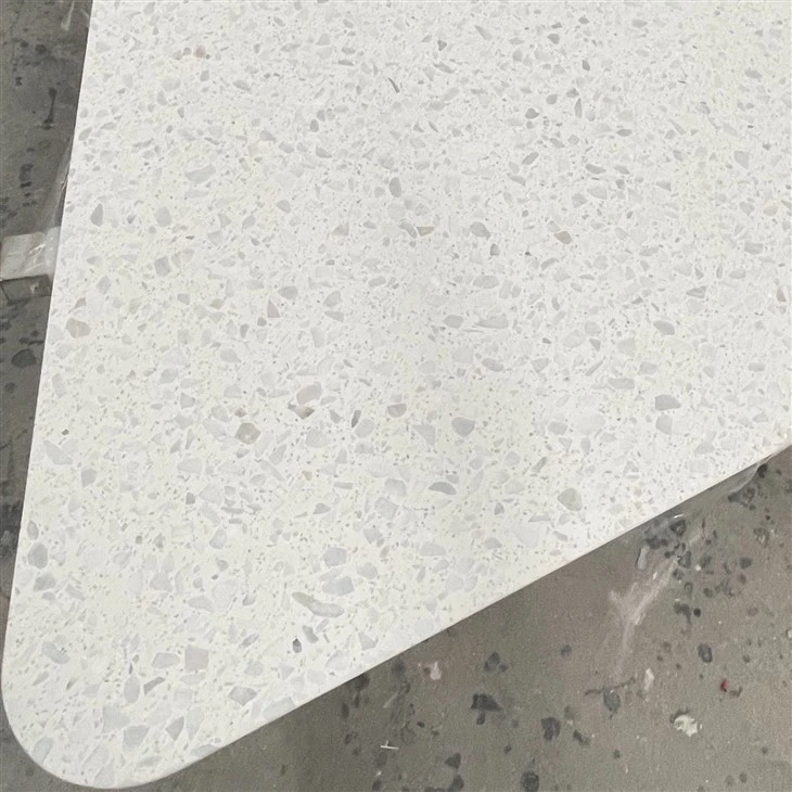 White Terrazzo Composite Aluminum Honeycomb Countertop