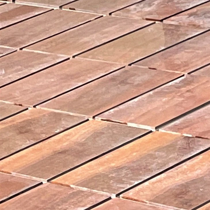 Wood Grain Yellow Composite Rock Slab